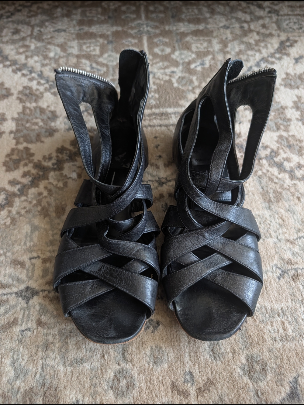 Dolce Vita Black Strappy Sandals